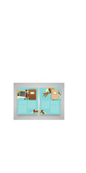 vintage templates with computer and notebook vector image