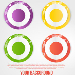 abstract circles template object web vector image