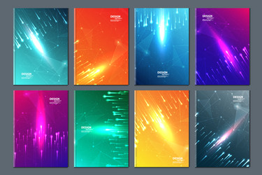 abstract technology data visualization background vector image