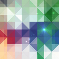 abstract triangles shining background vector image