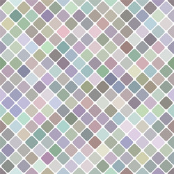 geometric rounded square mosaic pattern vector image