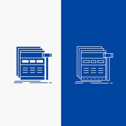 internet page web webpage wireframe line vector image