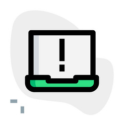 system generated message of alert vector image