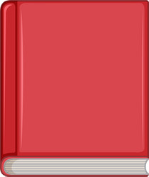 An isolated book on white background vector