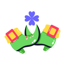 Leprechaun boots Royalty Free Vector Image - VectorStock