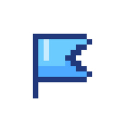 simple flag for report pixelated rgb color ui icon vector image