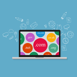 Website Domain Concepts vector image