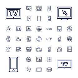 37 screen icons Royalty Free Vector Image - VectorStock