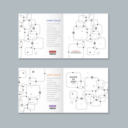 concept connect square background vector image