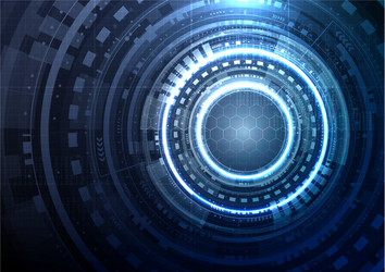 technological interface future system hud vector image