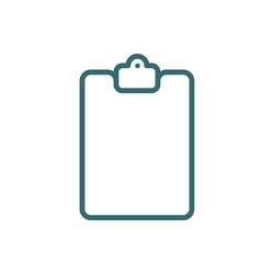 Blank clipboard icon outline clipboard Royalty Free Vector