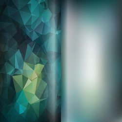 Set of polygon triangles and blurred backgrounds vector