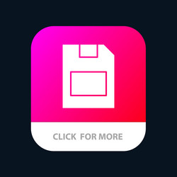 card memory storage data mobile app button vector