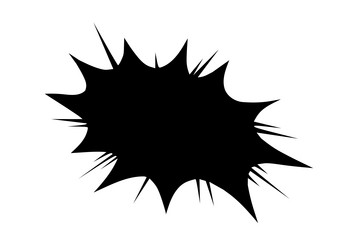 cartoon - boom silhouette image vector