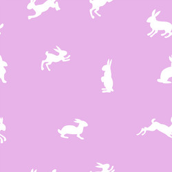 Magic rabbits and stars pattern Royalty Free Vector Image