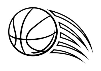 Basketball Ball Sport Icon Vector Image