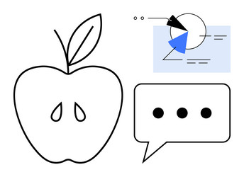 abstract representation of communication data vector image