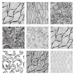 Abstract Wave Patterns vector image