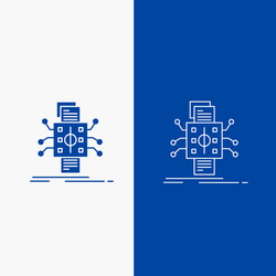 analysis data datum processing reporting line vector image