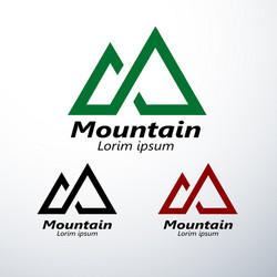 mountains logo vector