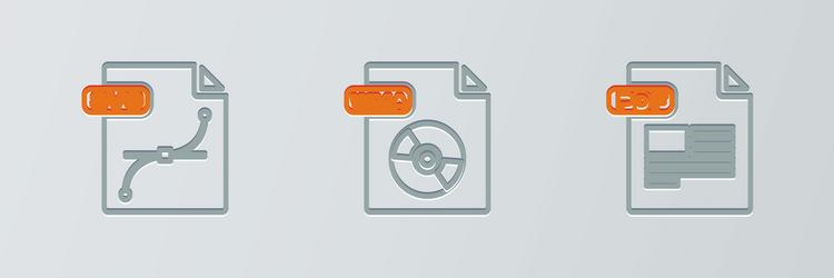 set line pdf file document svg and wma icon vector image