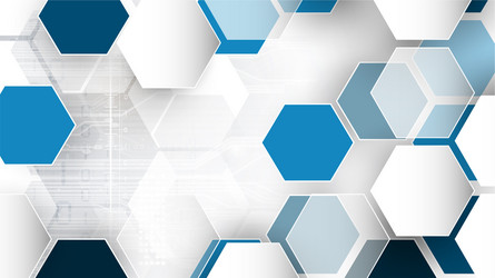 technological system encryption future hexagonal vector image