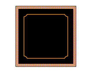 a frame with patterns of different colors vector image