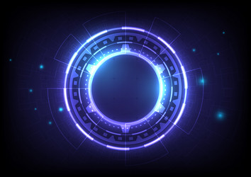 abstract hologram hi-tech background data vector image