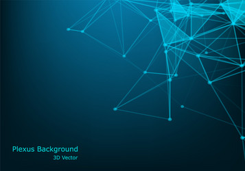 big data visualization abstract polygonal vector image