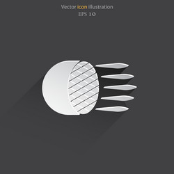 Car headlight flat icon Royalty Free Vector Image