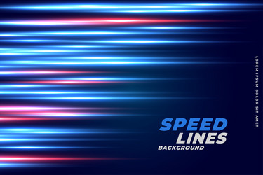 Speed lines moving in forward motion background Vector Image