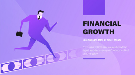 financial growth vector