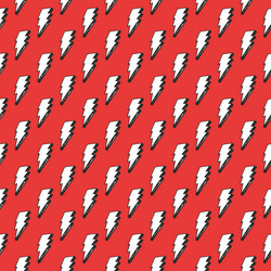 lightning seamless pattern hand drawn sketched vector image