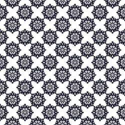 seamless pattern with abstract flowers repeating vector image