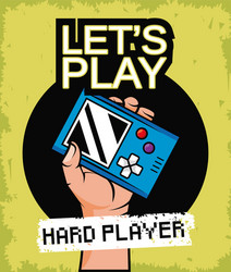 Video game lets play vector