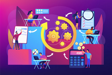 Workflow Management Concepts vector image