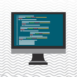 computer programming design vector image