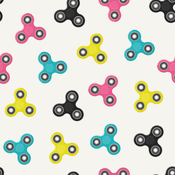 fidget spinners seamless pattern vector image