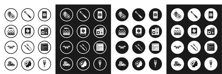 set turn off robot from phone user manual vector image