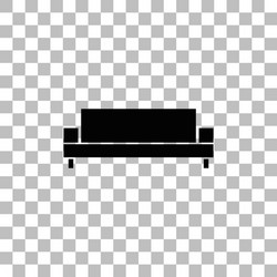 Sofa icon flat Royalty Free Vector Image - VectorStock