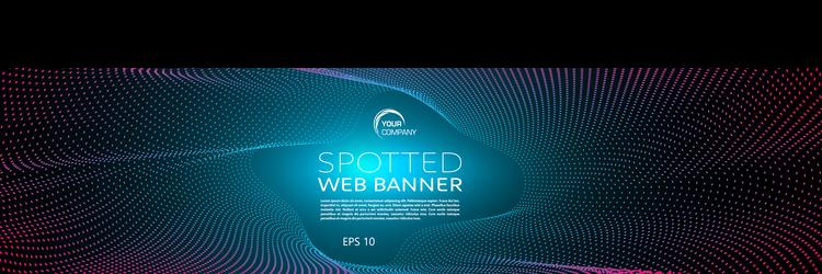 abstract colorful background web banner vector image