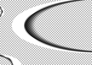 elliptical curve shape and shadows vector image