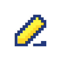 note taking pixelated rgb color ui icon vector image