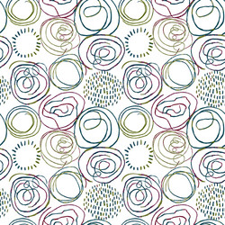 seamless pattern with colorful hand drawn abstract vector image