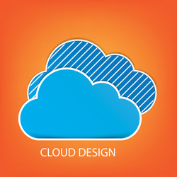 social network trend cloud communication design vector