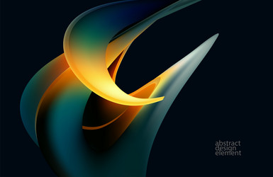 abstract background of fluid 3d iridescent shape vector image