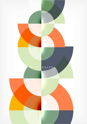 modern circle abstract background vector image