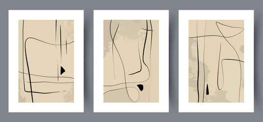 Printable wall art poster set Royalty Free Vector Image