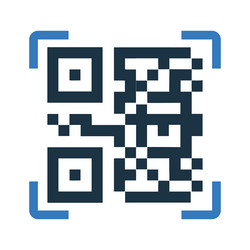 Scanner barcode icon simple editable vector