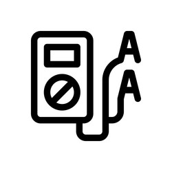 meter icon thin linear style design isolated vector image
